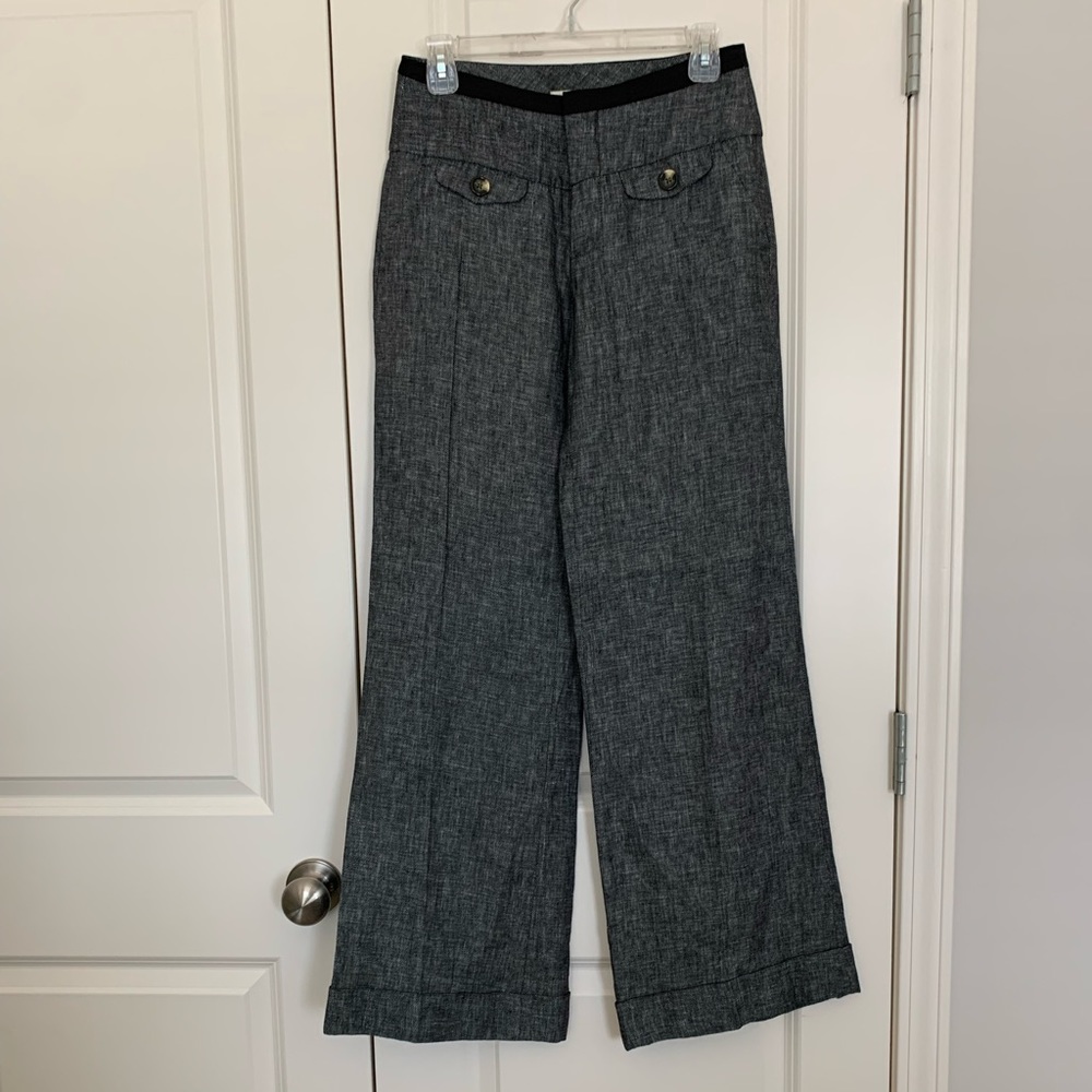 Anthropology Elevenses Linen Trouser Pant size 2